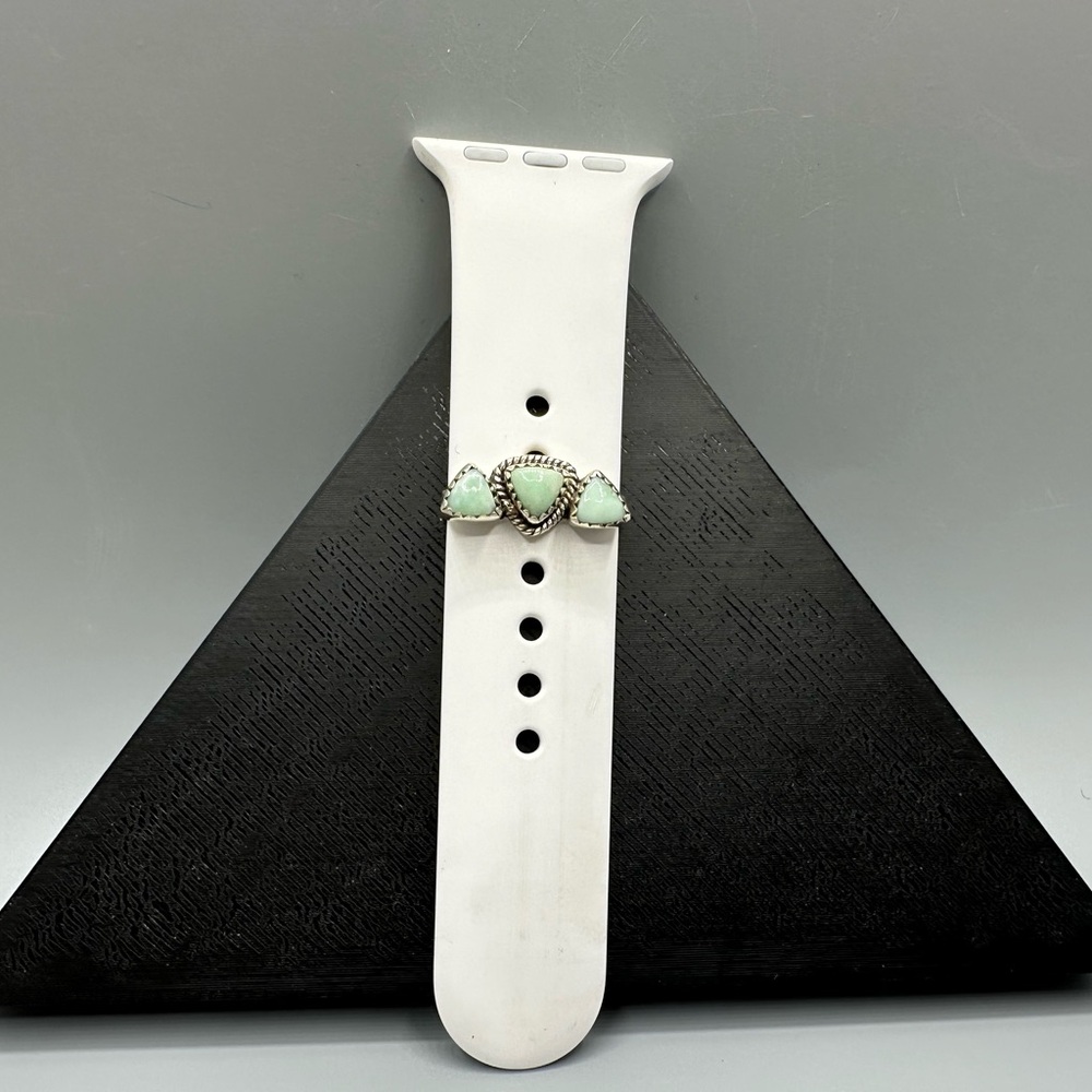 ⌚Paloma Turquoise Sterling Silver 925 Watch Band Charm Handmade iWatch